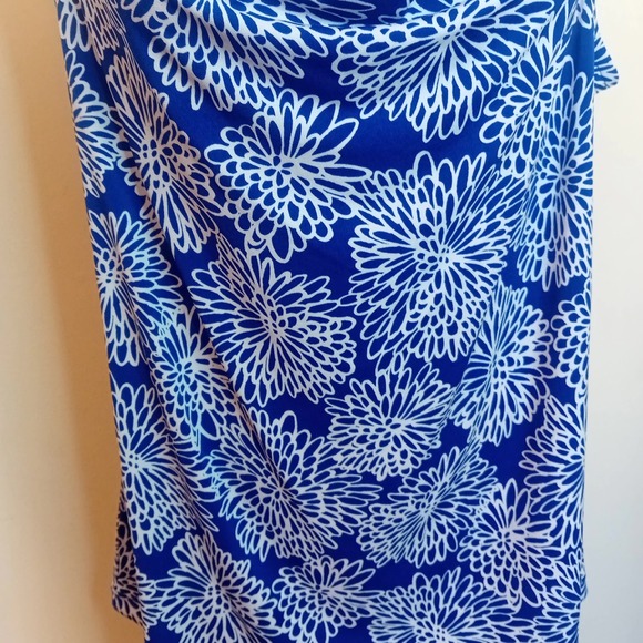 NWOT Vintage Liz Claiborne Floral Cowl Neck Sleeveless Blouse Business Casual XL - Picture 8 of 15
